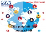 Thủ tục xin cấp Giấy phép thiết lập mạng xã hội tại Việt Nam